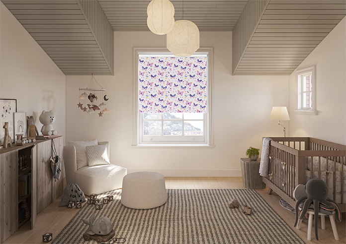 Butterfly Garden, Enchanting Purples - Roller Blind - Image 8